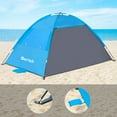 thumbnail image 6 of Gorich Beach Tent for 3/4/6/8 Person, UPF 50+ UV Protection, Portable Sun Shelter, Easy Setup Sun Shade Beach Canopy with Carry Bag, 6 of 11