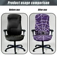 thumbnail image 4 of Xoenoiee Spider Web Print Office Chair Covers, Stretch Gaming Chair Covers Universal Computer Chair Cover Stretch Rotating Chair Slipcovers Universal Boss High Back Chair Slipcover, S, 4 of 7