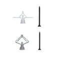 thumbnail image 2 of 50 Pcs Fixations de Clous d'Ancrage pour Murs Secs Accessoire de Réparation Tube en Forme d'Avion 50 Vis Planche d'Extension en Gypse Type 2, 2 of 9