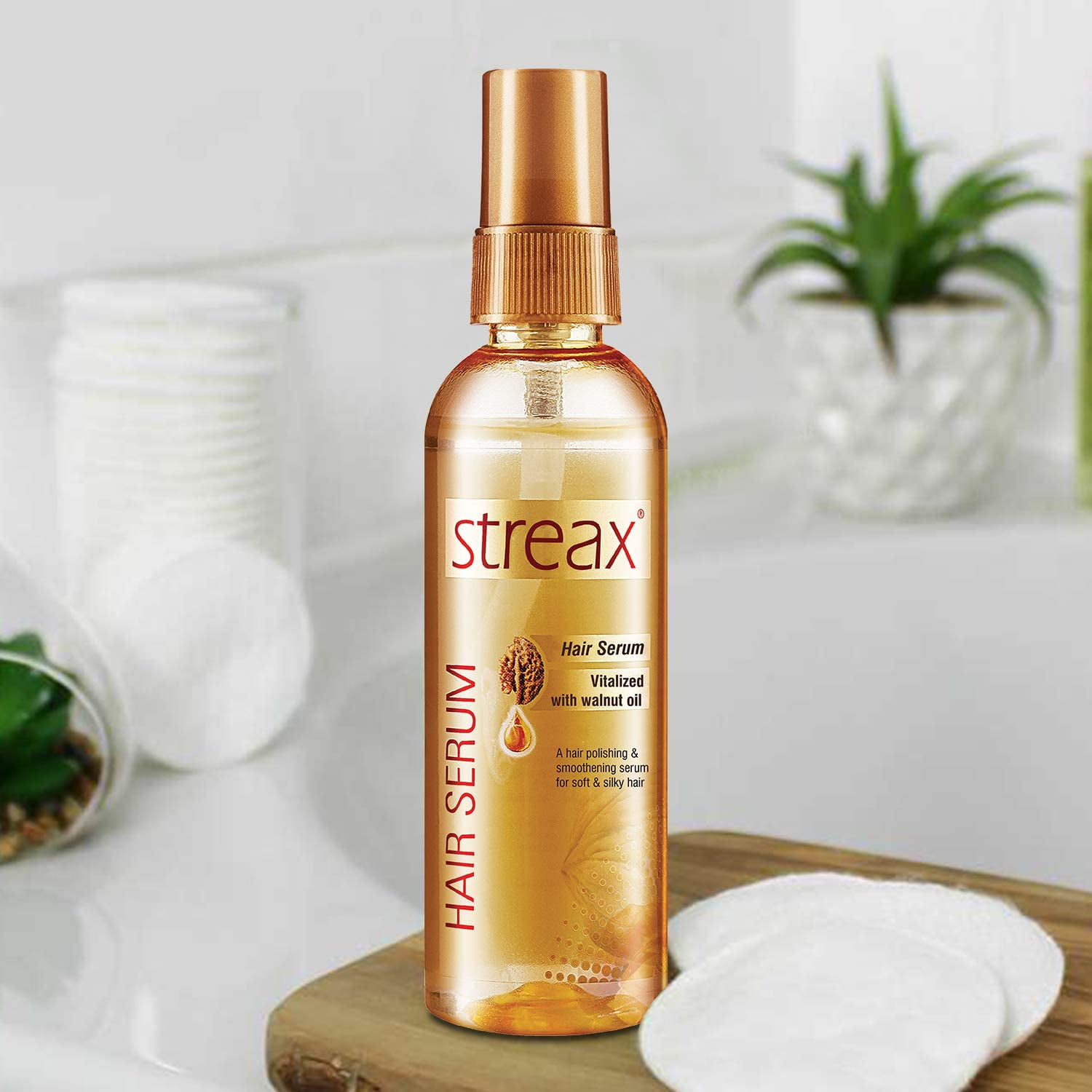 Buy Streax Hair Serum - Vitalised With Walnut Oil, For Soft, Smooth & Silky  Hair Online at Best Price of Rs 299 - bigbasket