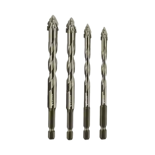 Speravity Juego de 3 unids/set de brocas recubiertas de titanio para entusiastas de la carpintería, juego de brocas para madera Artesanía 4 piezas