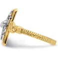 thumbnail image 3 of Avariah Diamonds Solid Gold 14k Two-tone Polished INRI Crucifix Ring - Ring Size 6.75, 3 of 8