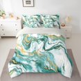 thumbnail image 2 of Castle Fairy Marble Watercolor 7-Piece Twin Bedding Sets for Teens Women Men,Abstract Marbling Bedding Comforter Set,Stone Pattern Breathable Sheet Sets,Lightweight Room Decor, 2 of 8