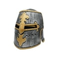 thumbnail image 5 of Nicky Bigs Novelties Silver Knight Armor Crusader Helmet Mask Medieval Adult Costume, 5 of 9