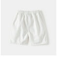 thumbnail image 3 of MEZZALL Toddler Kids Baby Boys Girls Jogger Shorts Summer Casual Solid Color Shorts Leisure Dailywear, White, 3-4 Years, 3 of 3