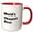 Red/White, variant on 3drose, Image of Worlds Okayest Boss Quote, 11oz Two-tone Red Mug