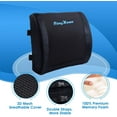 thumbnail image 4 of Coccyx Seat Cushion Lumbar Support Pillow for Office Chair, Memory Foam Sciatica Pad Butt Pillow for Tailbone Pain, Large Size, 4 of 10