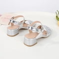 thumbnail image 6 of Toddler/Little Kid Girls Sandals Fashion Bow Summer Shoes White1.5 Little Kid, 6 of 6