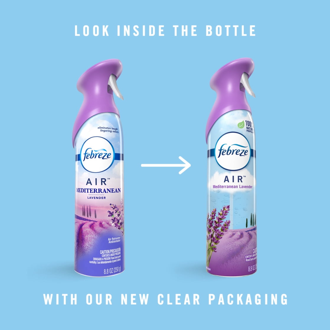 Febreze Air Freshener Spray, Odor-Fighting Room Spray, Mediterranean Lavender, 8.8 oz