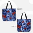 thumbnail image 3 of Vsdgher Abstract Colorful Butterflies print Tote Bag for Women Shoulder Bag with Zipper Large Shoulder Bag Handle Handbag Portable Washable for Travel, Work, 3 of 8