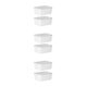 thumbnail image 5 of Bewildely Recipientes de plástico transparentes para alimentario - Para almacenar ingredientes secos y líquidos Tapa hermética blanca 2 uds. Type1 NO1, 5 of 6