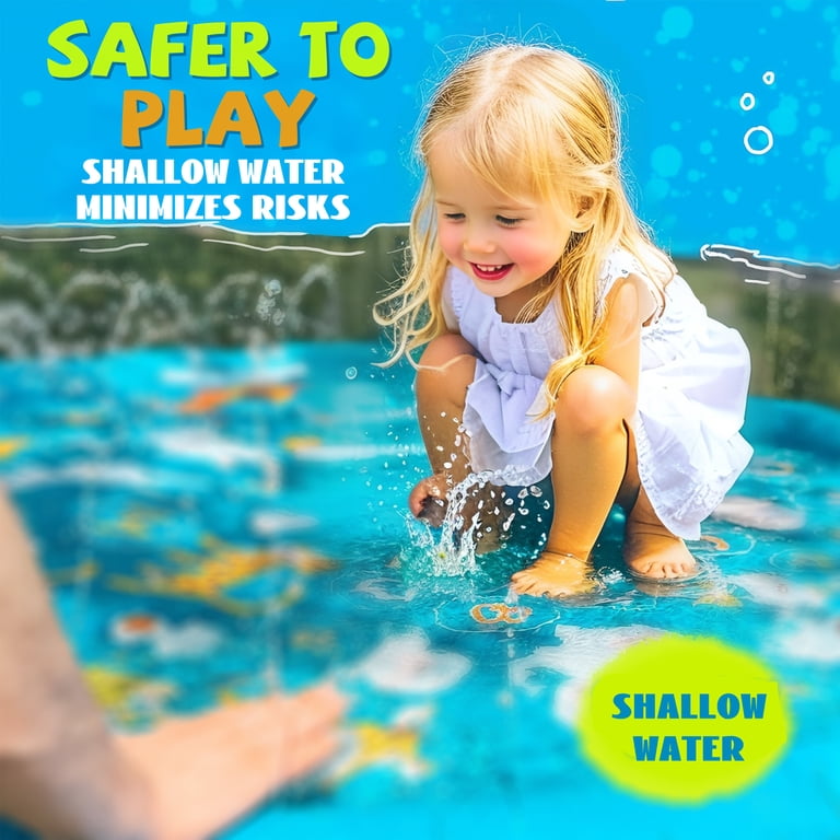 KOPPOP 68" Educational Splash Pad, Blue Sealife photo 6