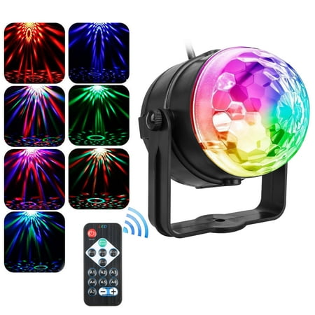 EEEKit Party Lights，Disco LED Ball RGB Sound Activated Dance Bulb Lamp with Remote Controller for Bar Club Birthday Party DJ Karaoke Xmas Wedding