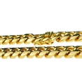 thumbnail image 2 of Mens 24K Gold Plated 18" Inch Choker Chain Stainless Steel 14MM Wide Cuban Link Hip Hop Necklace, 2 of 6