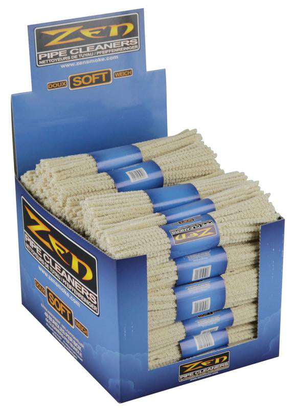 44 Count Zen Hard Pipe Cleaners Full Box of 48 Absorbent Bristle 2112 Pcs 