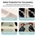 thumbnail image 3 of Woodpecker Travel Portable Square Jewelry Box Organizing Rings Earrings Necklaces Bracelets for Girls Women, 3 of 6