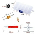 thumbnail image 2 of 33 Piece Valve Core Tool Set Copper Tire Valve Stem Repair Kit For Mechanical, 2 of 8