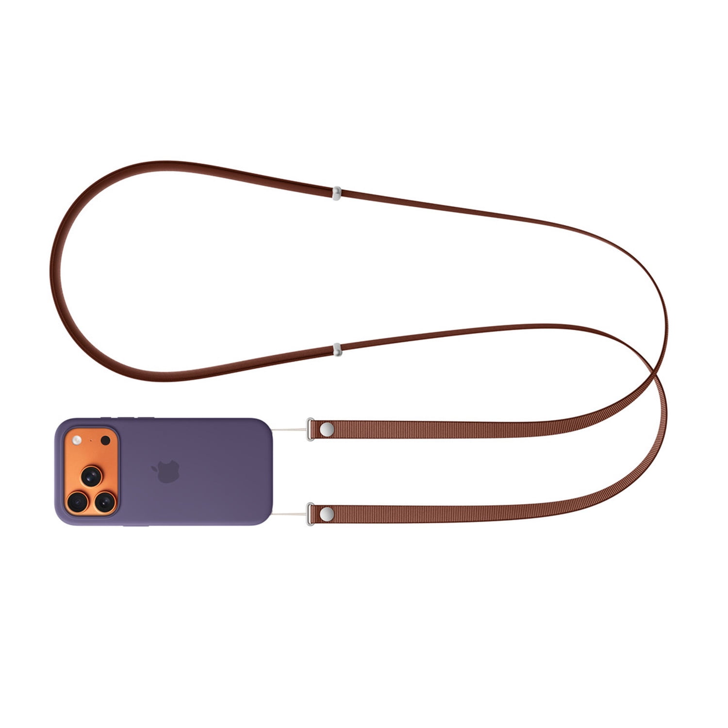 Adjustable Phone Case Hanging Lanyard for Daily Carry - Burgundy