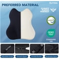 thumbnail image 5 of QUTOOL  Car Lumbar Support Pillow, Contoured Memory Foam Back Cushion with Adjustable Straps for Driving, Car, SUV & Truck, Black, 5 of 10