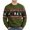 Green, variant on Men's Christmas Sweater Ski Fair Isle Print Vintage Knit Crewneck Pullover for Winter Weekends