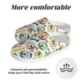 thumbnail image 6 of Daiia Cartoon Labrador Retriever Print Women’s Fuzzy Slippers Memory Foam Lightweight House Shoes Cozy Loafer Flannel House Shoes-35/36, 6 of 7
