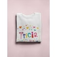 thumbnail image 3 of Colorful Name "tricia". Sweatshirt Women -Image by Shutterstock, Female 4X-Large, 3 of 4
