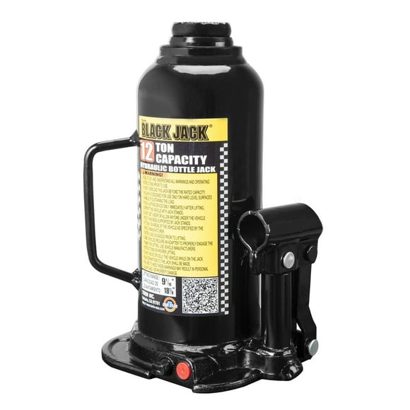 Black Jack 12 Ton Hydraulic Bottle Jack, 12 Ton Bottle Jack