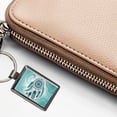 thumbnail image 5 of Abstract Teal Blue Dream Catcher Southwestern Design Metal Rectangle Keychain, 5 of 7