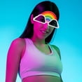 thumbnail image 2 of Rainbow Cloud Party Glasses for Fun Photo Props and Decoration Multi Color Plastic Lightweight Sturdy 3 Pcs, 2 of 9