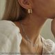 thumbnail image 3 of Layered Necklaces for Women, 14K Gold Plated Layering Paperclip Chain Necklace Simple, 3 of 5