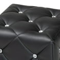 thumbnail image 4 of Baxton Studio Stacey Modern and Contemporary Black Faux Leather Upholstered Ottoman, 4 of 8
