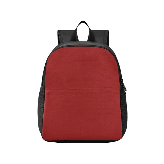 Toddler Backpack Solid Deep Crimson Background Waterproof Lightweight Backpack Casual Mini Daypack for Daycare & Travel