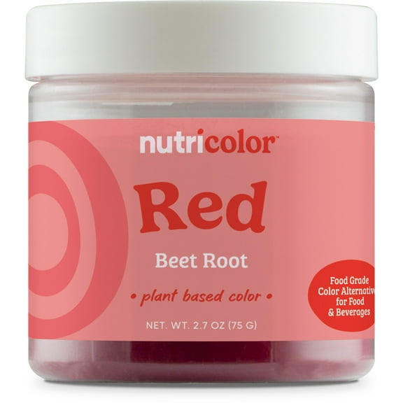 Nutricost Red Plant Based Food Coloring From Beet Root Powder (75 Servings) - Nutricolor Color Alternative For Food & Beverages