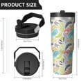 thumbnail image 4 of Modern 30oz Handheld Travel Tumbler with Handle – Double Wall Stainless Steel Insulated Cup, Flip Straw Lid, Leak-Proof & BPA-Free for Hot and Cold Drinks – Durable Coffee & Juice Mug White, 4 of 7