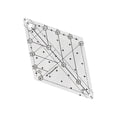 thumbnail image 2 of 60 Degree Diamond Quilting Template Patchwork Ruler Clear for Sewing Machine Medium, 2 of 8