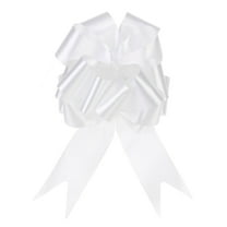 10pcs 5 Inch Large Pull Bow Big Gift Wrapping Bows Ribbon White for Wedding Car Christmas