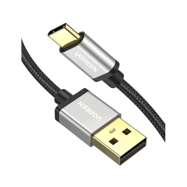 Cable USB C UGREEN 2M Carga Rápida Nylon Trenzado Compatible con iPhone Galaxy MacBook LG