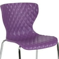 thumbnail image 6 of Flash Furniture Lowell Contemporary Design Purple Plastic Stack ChairNative AmericanNative, 6 of 11
