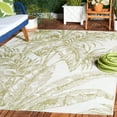 thumbnail image 2 of SAFAVIEH Courtyard Twyla Botanical Indoor/Outdoor Area Rug, Ivory/Green, 5'3" x 7'7", 2 of 6