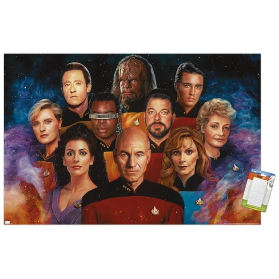 Star Trek: The Next Generation - Nicky Barkla Illustration Wall Poster, 14.725" x 22.375"