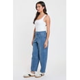 thumbnail image 4 of Royalty For Me Women's High Rise Seamed Barrel Jeans, 4 of 14