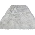 thumbnail image 1 of Alfombra de felpa suave para silla, funda de sofá, alfombra de piso esponjosa artificial para dormitorio, sala de estar para niños, color blanco Speravity LF000013-05B, 1 of 7