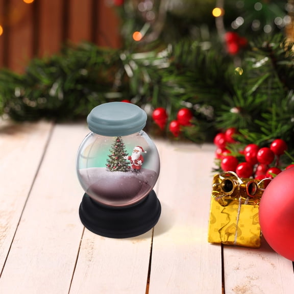 Homoyoyo Clear Snow Globe Kit with Resin Base and Fillable Glass Globe for Holiday, Wedding, and Home Decoration