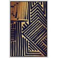 thumbnail image 3 of PixonSign Framed Canvas Wall Art Black and Gold Geometric Abstract Shapes Canvas Prints Minimalist Modern Art Decor for Living Room Bedroom Office - 24"x36" White, 3 of 5