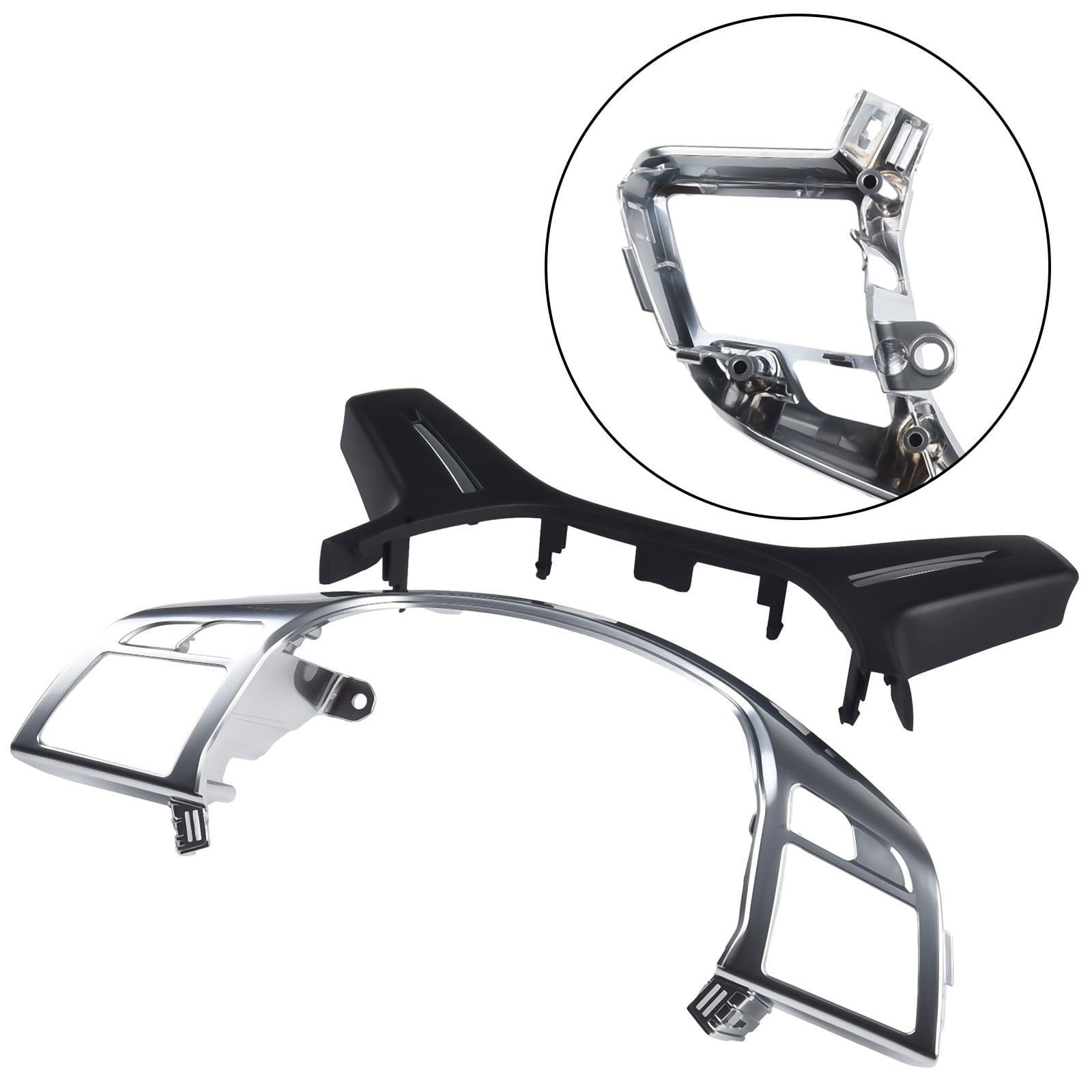 Steering Wheel Trim Panel For Mercedes ML GL GLS W166 W204 W212 Car Steering Wheel Center Bezel Cover Trim Interior Accessories