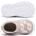 thumbnail image 5 of Toddler Sock Shoes Baby Walking Shoes Infant Slippers Boys & Girls Non-Slip Sneakers Beige Flower 6-9 Months, 5 of 9