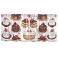 thumbnail image 7 of Yayeee Kitchen Curtains Tier Set of 2 Light Filtering 57"x36" Over Sink Window Panels, White Chocolate Cakes, 7 of 7