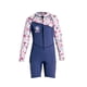 thumbnail image 5 of Traje de neopreno para niños Trajes de baño corporales Traje de baño térmico Trajes de baño de manga larga con cremallera frontal Azul L, 5 of 9