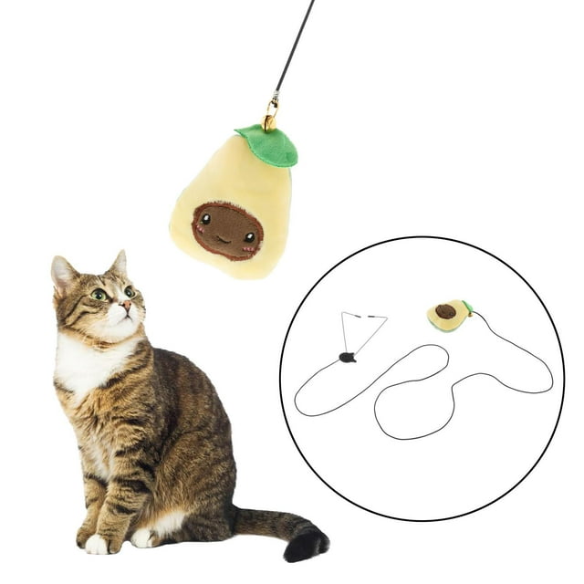 Palo Interactivo Colco Juguete para Gatos Ajustable Amarillo