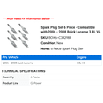 thumbnail image 2 of Spark Plug Set 6 Piece - Compatible with 2006 - 2008 Buick Lucerne 3.8L V6 2007, 2 of 2